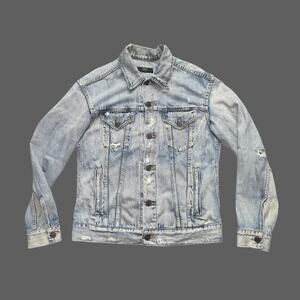 ABLE Light Wash Denim Trucker Jacket Women's Medium